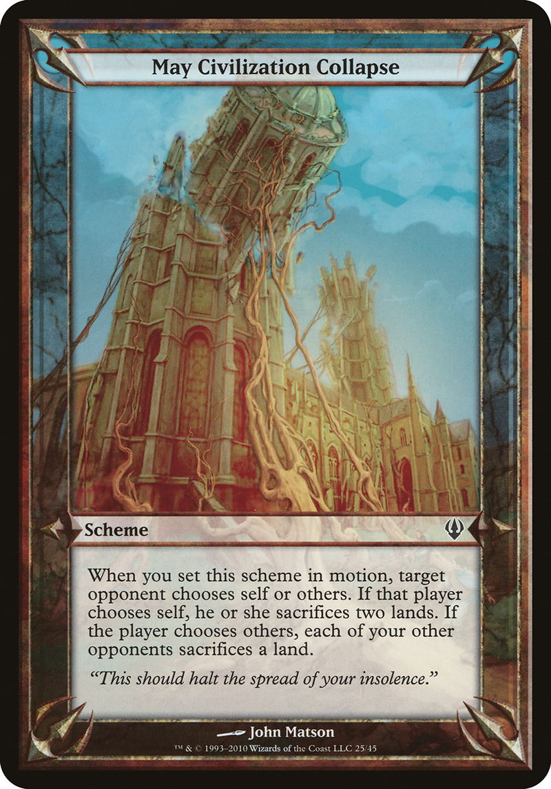 May Civilization Collapse (Schemes) [Archenemy Schemes]-1