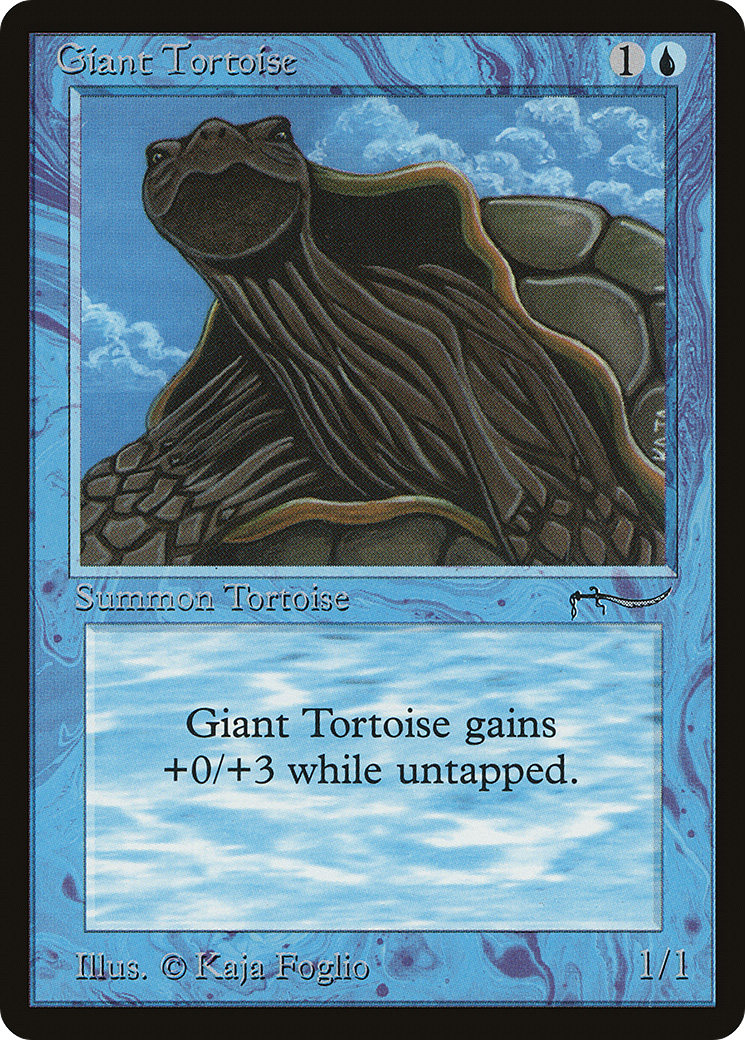 Giant Tortoise (Light Mana Cost) [Arabian Nights]-1
