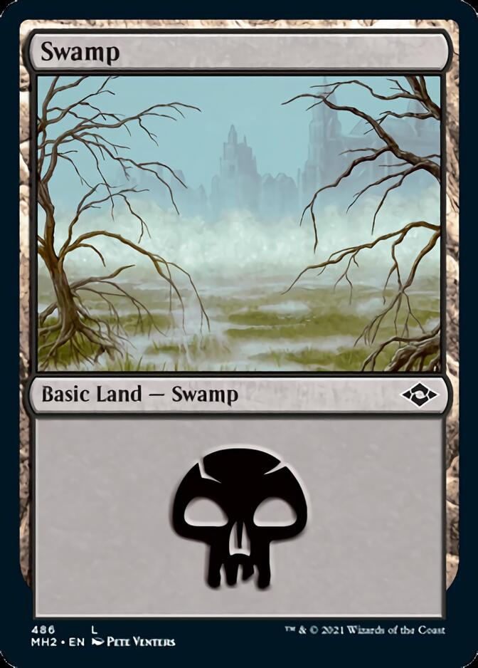 Swamp (486) (Foil Etched) [Modern Horizons 2]-1