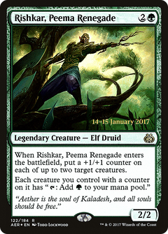 Rishkar, Peema Renegade [Aether Revolt Prerelease Promos]-1