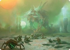 Green Sun's Twilight Art Card [Phyrexia: All Will Be One Art Series]-1