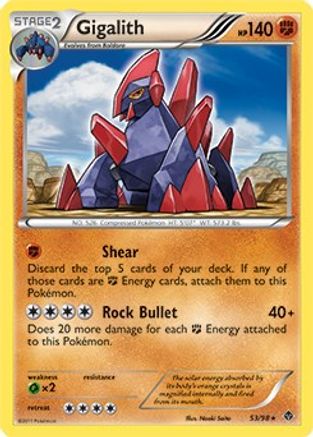 Gigalith (53/98) (Cracked Ice Holo) (Blister Exclusive) [Black & White: Emerging Powers]-1
