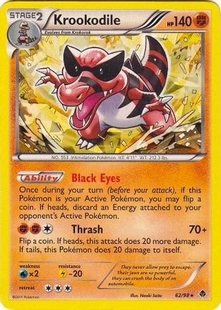 Krookodile (62/98) (Theme Deck Exclusive) [Black & White: Emerging Powers]-1