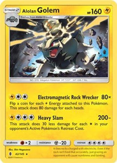 Alolan Golem (42/145) (Cosmos Holo) (Blister Exclusive) [Sun & Moon: Guardians Rising]-1