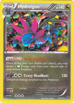 Hydreigon (74/119) (Cosmos Holo) (Blister Exclusive) [XY: Phantom Forces]-1