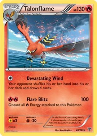 Talonflame (28/146) (Cosmos Holo) (Blister Exclusive) [XY: Base Set]-1