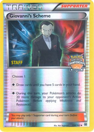 Giovanni's Scheme (138/162) (Championship Promo Staff) [XY: BREAKthrough]-1