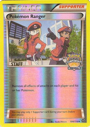 Pokemon Ranger (104/114) (Regional Championship Promo Staff) [XY: Steam Siege]-1