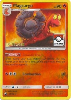 Magcargo (24/168) (League Promo 1st Place) [Sun & Moon: Celestial Storm]-1