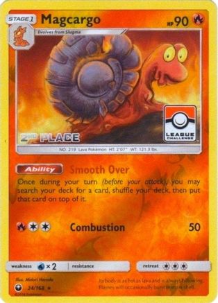 Magcargo (24/168) (League Promo 2nd Place) [Sun & Moon: Celestial Storm]-1