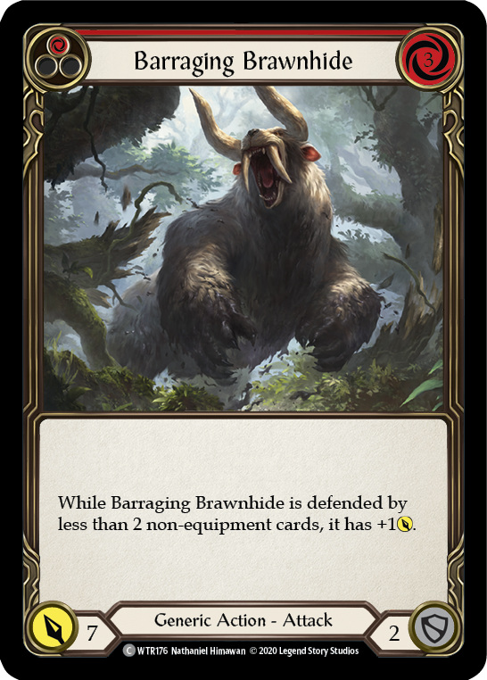 Barraging Brawnhide (Red) [U-WTR176] (Welcome to Rathe Unlimited)  Unlimited Normal-2