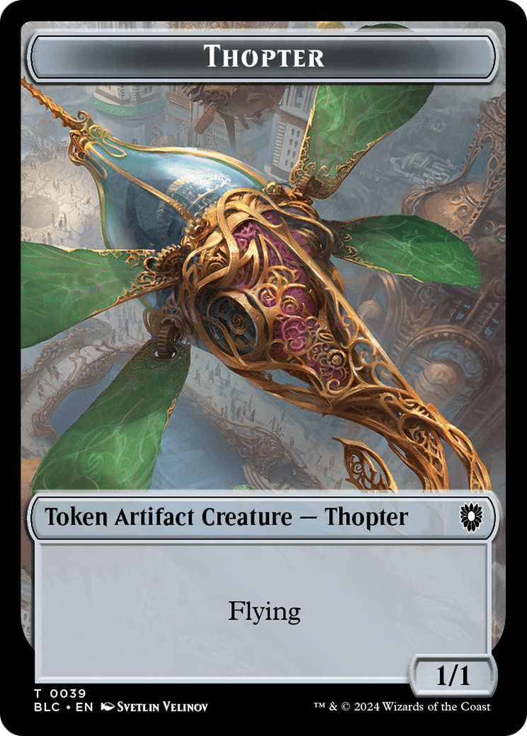Goblin // Thopter Double-Sided Token [Bloomburrow Commander Tokens]-2