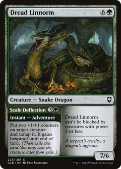 Dread Linnorm // Scale Deflection [Commander Legends: Battle for Baldur's Gate]-1