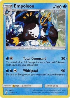 Empoleon (34/156) (Cracked Ice Holo) (Theme Deck Exclusive) [Sun & Moon: Ultra Prism]-1