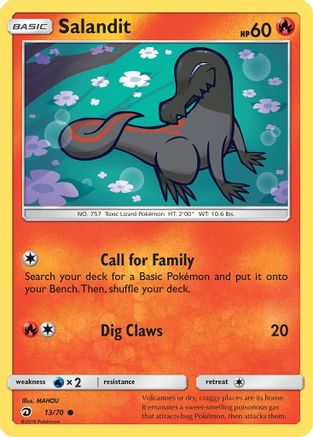 Salandit (13/70) [Sun & Moon: Dragon Majesty]-1