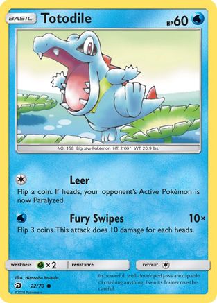 Totodile (22/70) [Sun & Moon: Dragon Majesty]-1