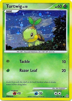 Turtwig (103/130) (Cosmos Holofoil) [Diamond & Pearl: Base Set]-1