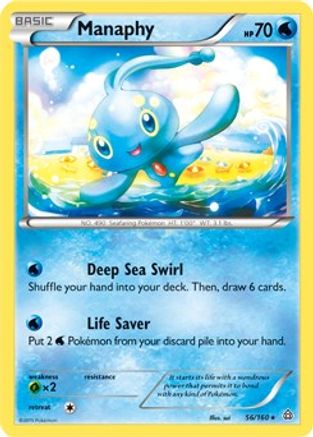 Manaphy (56/160) (Battle Arena Deck Exclusive) (Theme Deck Exclusive) [XY: Primal Clash]-1