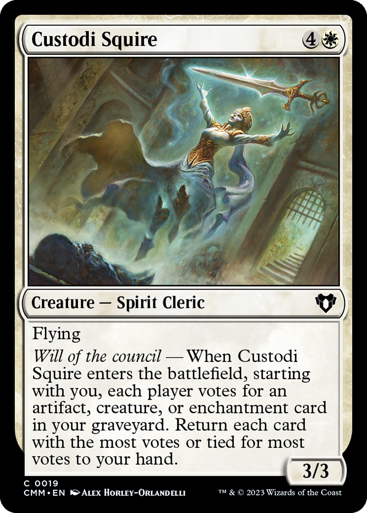 Custodi Squire [Commander Masters]-1