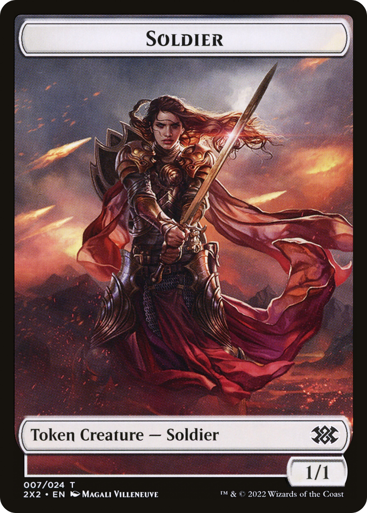 Soldier (T2X2-007) - Double Masters 2022 Tokens Foil-1