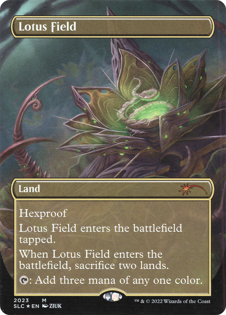 Lotus Field (Borderless) [Secret Lair Countdown Kit]-1