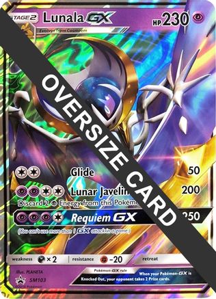 Lunala GX (SM103) (Jumbo Card) [Sun & Moon: Black Star Promos]-1