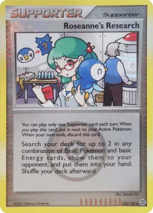 Roseanne's Research (125/132) (League Promos) [Diamond & Pearl: Secret Wonders]-1