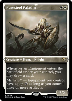 Puresteel Paladin (Foil Etched) [Commander Masters]-1