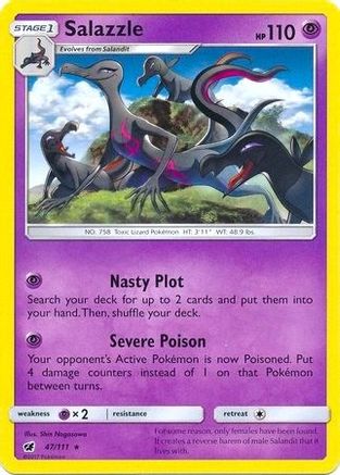 Salazzle (47/111) (Theme Deck Exclusive) [Sun & Moon: Crimson Invasion]-1