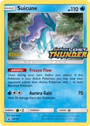 Suicune (SM149) (Staff Prerelease Promo) [Sun & Moon: Black Star Promos]-1