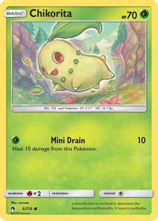 Chikorita (6/214) [Sun & Moon: Lost Thunder]-1