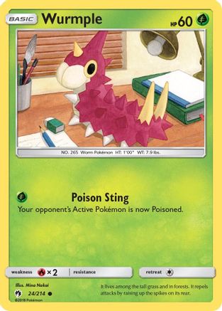 Wurmple (24/214) [Sun & Moon: Lost Thunder]-1