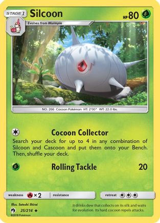 Silcoon (25/214) [Sun & Moon: Lost Thunder]-1