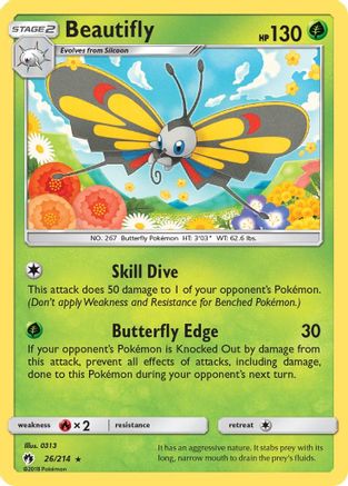 Beautifly (26/214) [Sun & Moon: Lost Thunder]-1