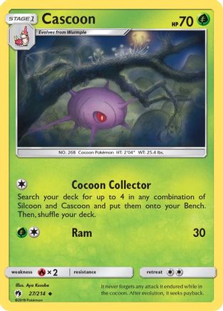 Cascoon (27/214) [Sun & Moon: Lost Thunder]-1