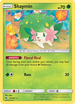 Shaymin (33/214) [Sun & Moon: Lost Thunder]-1