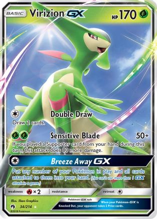 Virizion GX (34/214) [Sun & Moon: Lost Thunder]-1