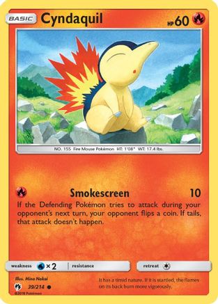 Cyndaquil (39/214) [Sun & Moon: Lost Thunder]-1