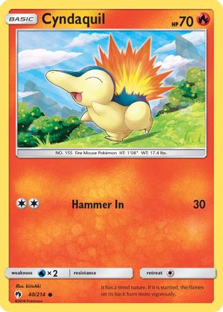 Cyndaquil (40/214) [Sun & Moon: Lost Thunder]-1
