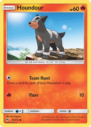 Houndour (45/214) [Sun & Moon: Lost Thunder]-1