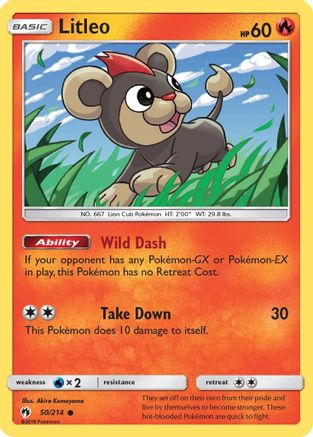 Litleo (50/214) [Sun & Moon: Lost Thunder]-1