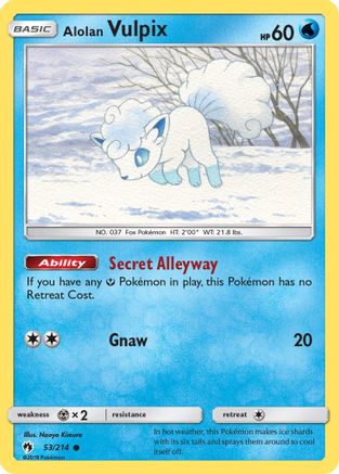 Alolan Vulpix (53/214) [Sun & Moon: Lost Thunder]-1