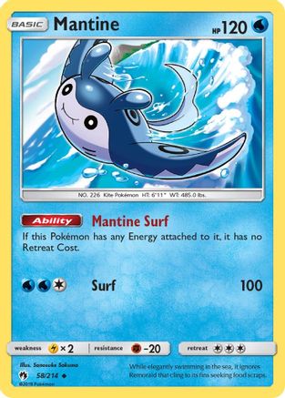 Mantine (58/214) [Sun & Moon: Lost Thunder]-1