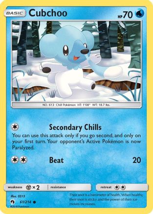 Cubchoo (61/214) [Sun & Moon: Lost Thunder]-1