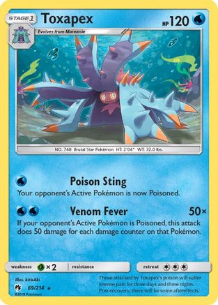 Toxapex (69/214) [Sun & Moon: Lost Thunder]-1
