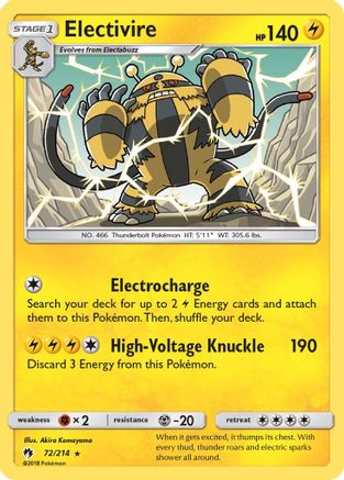 Electivire (72/214) [Sun & Moon: Lost Thunder]-1