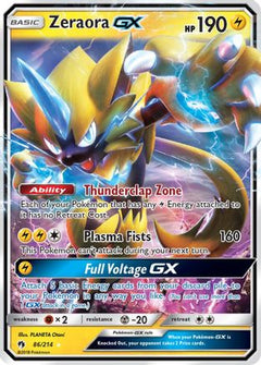 Zeraora GX (86/214) [Sun & Moon: Lost Thunder]-1