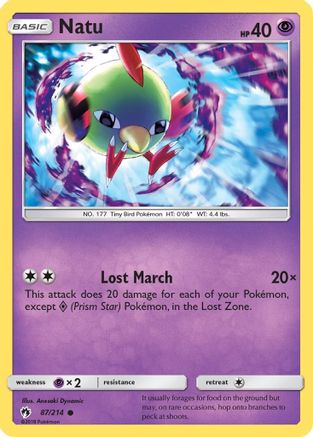 Natu (87/214) [Sun & Moon: Lost Thunder]-1