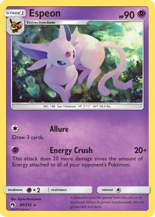 Espeon (89/214) [Sun & Moon: Lost Thunder]-1
