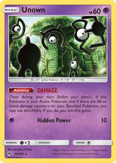 Unown (90/214) [Sun & Moon: Lost Thunder]-1